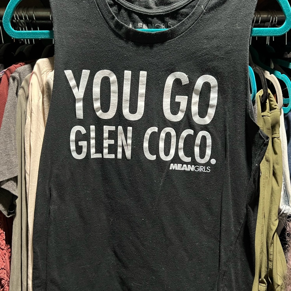 Black Mean Girls Graphic Tank Top Size Medium